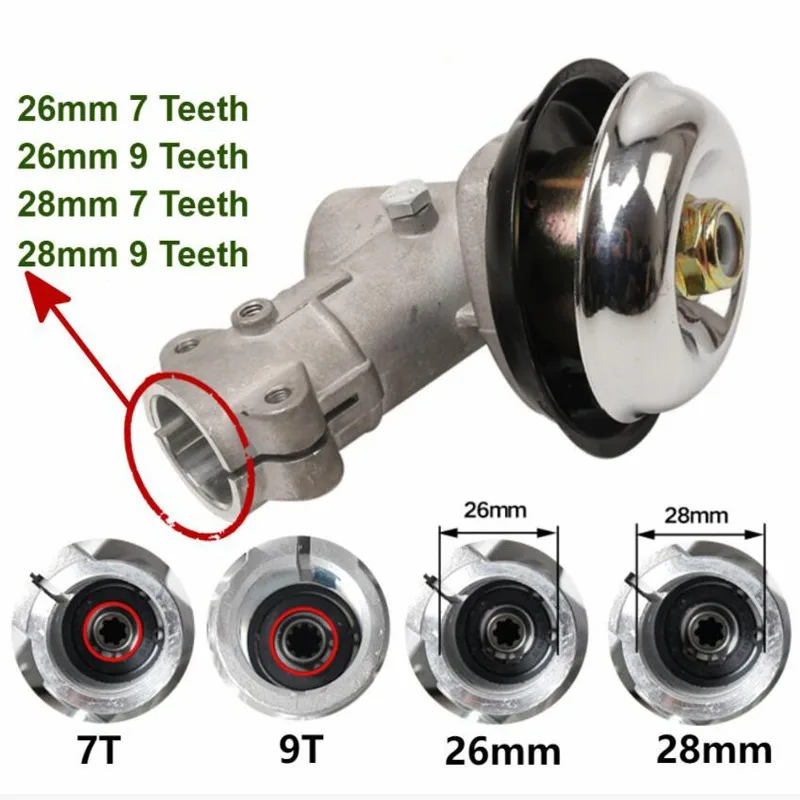 Редуктор для триммера, зубчатая шестерня 26/28 мм, Сменная головка для триммера, 7/9 зубьев
Редуктор для триммера, зубчатая шестерня 26/28 мм, Сменная головка для триммера, 7/9 зубьев