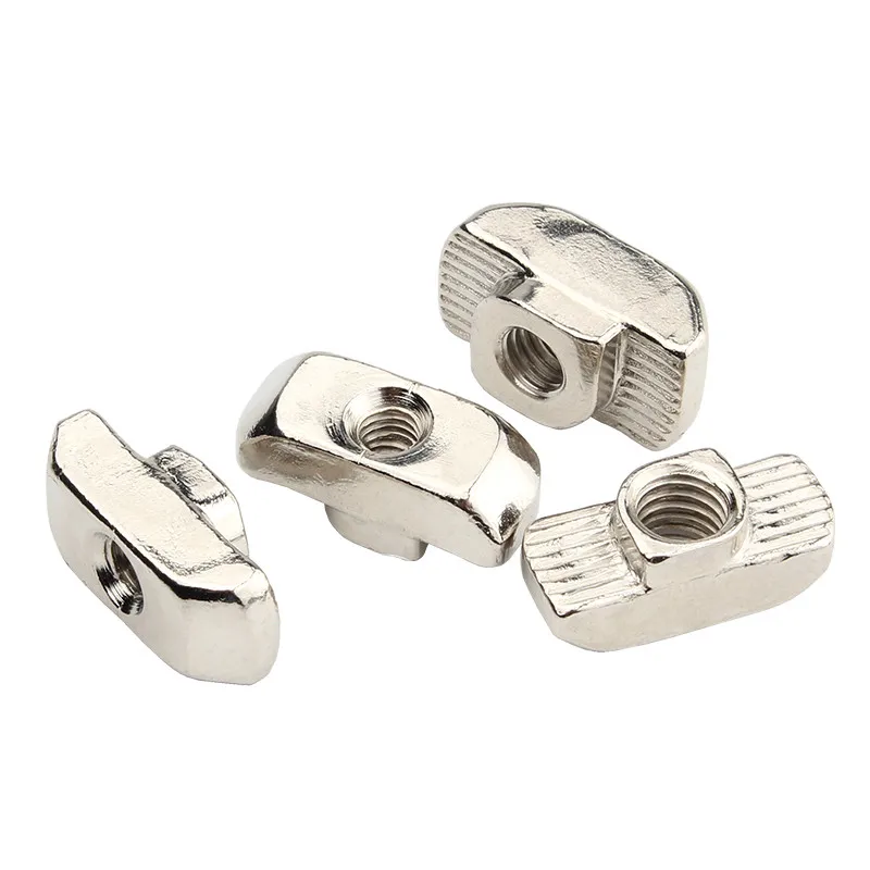 100pcs 40-M4 M5 M6 M8 T hammer nuts block fasten slot nut carbon steel nickel plated for 4040 aluminum profile Groove 8
100pcs 40-M4 M5 M6 M8 T hammer nuts block fasten slot nut carbon steel nickel plated for 4040 aluminum profile Groove 8