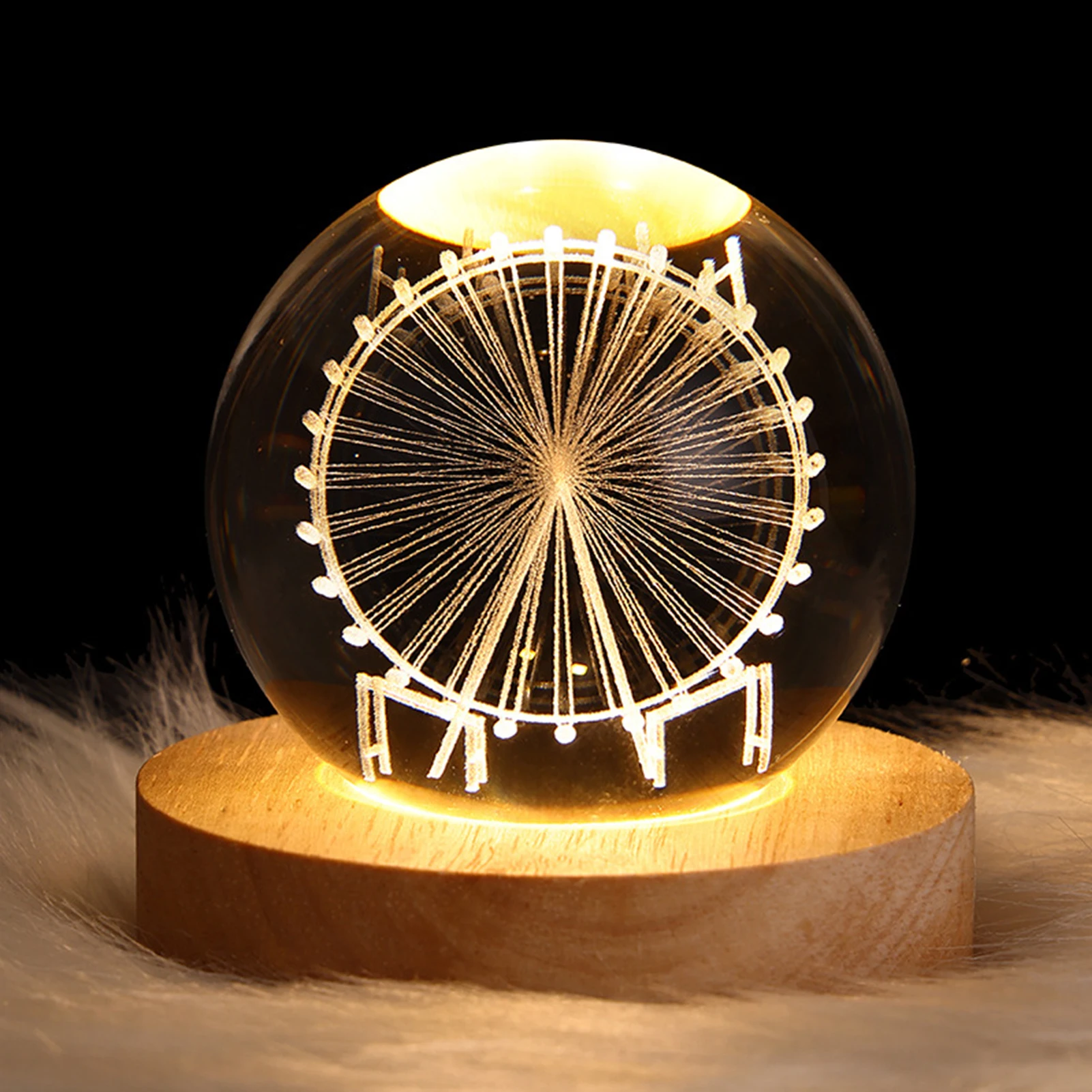 6cm Solar System Planet Crystal Ball Night Light 3D Laser Engraved Moon LED Light Home Decorations Kids Christmas Gift
6cm Solar System Planet Crystal Ball Night Light 3D Laser Engraved Moon LED Light Home Decorations Kids Christmas Gift