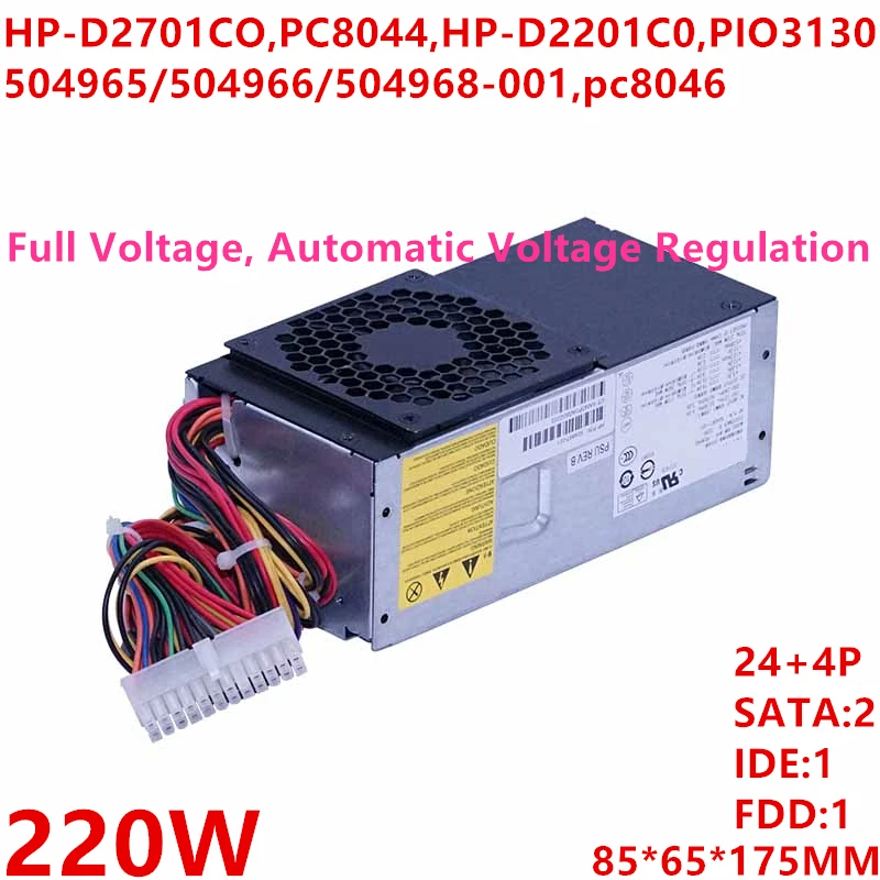 Новый оригинальный источник питания для HP TFX S5000 5118 5716 5721 220W HP-D2701CO PC8044 HP-D2201C0 PIO3130 PC8045 pc8046 TFX0220D5WA
Новый оригинальный источник питания для HP TFX S5000 5118 5716 5721 220W HP-D2701CO PC8044 HP-D2201C0 PIO3130 PC8045 pc8046 TFX0220D5WA