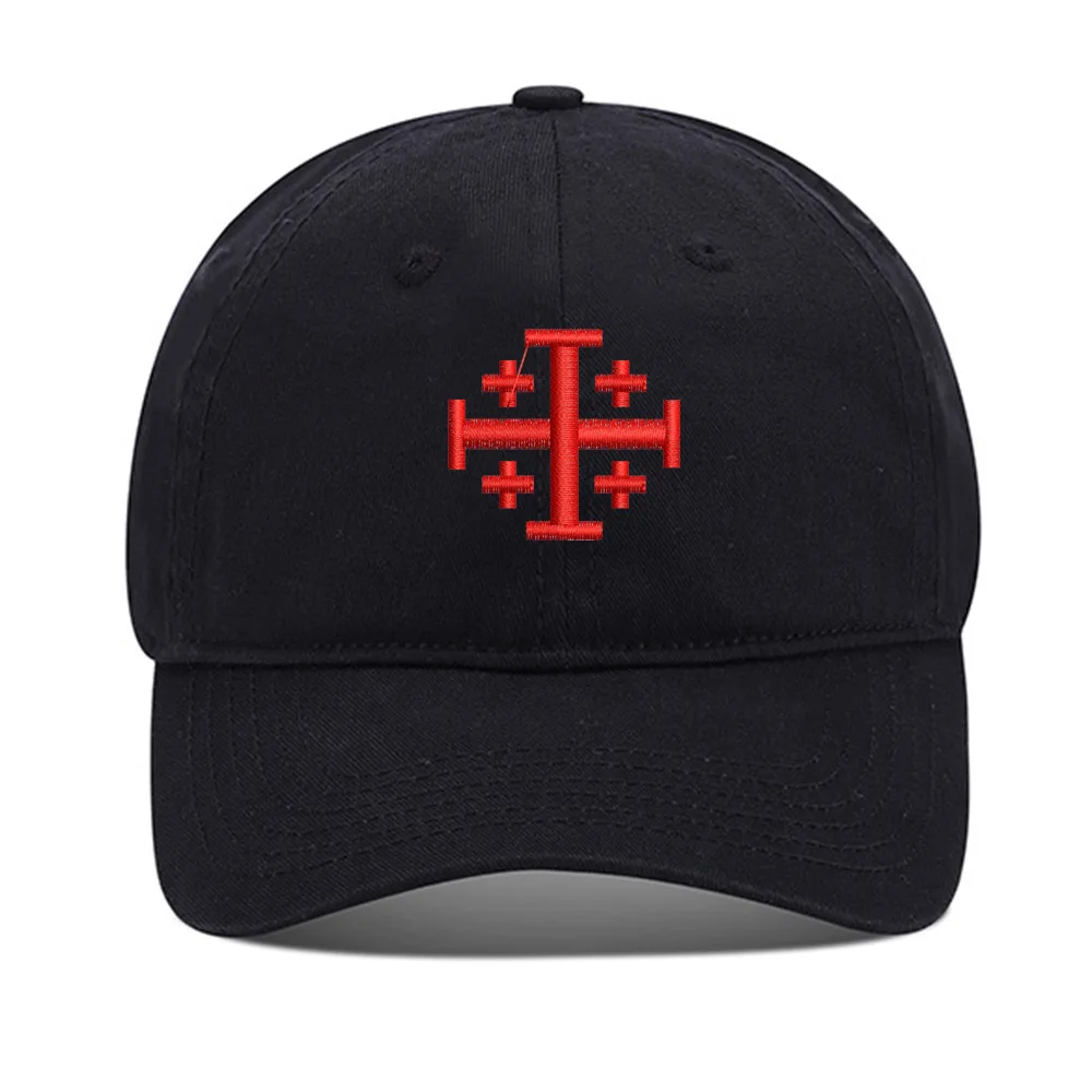 

Lyprerazy Baseball Caps Cross God Jesus Christian Unisex Embroidery Baseball Cap Washed Cotton Embroidered Adjustable Cap