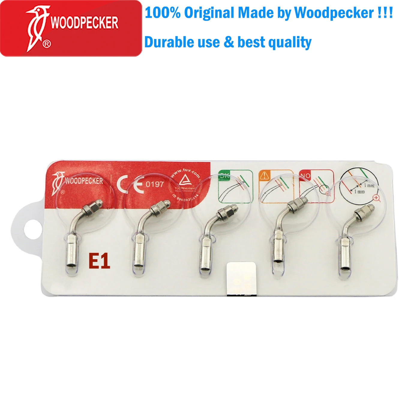 Woodpecker Dental Ultrasonic Scaler Endodontics Preparation Tips Root Canal Cleaning Irrigating Tip E1 Fit UDS EMS
Woodpecker Dental Ultrasonic Scaler Endodontics Preparation Tips Root Canal Cleaning Irrigating Tip E1 Fit UDS EMS