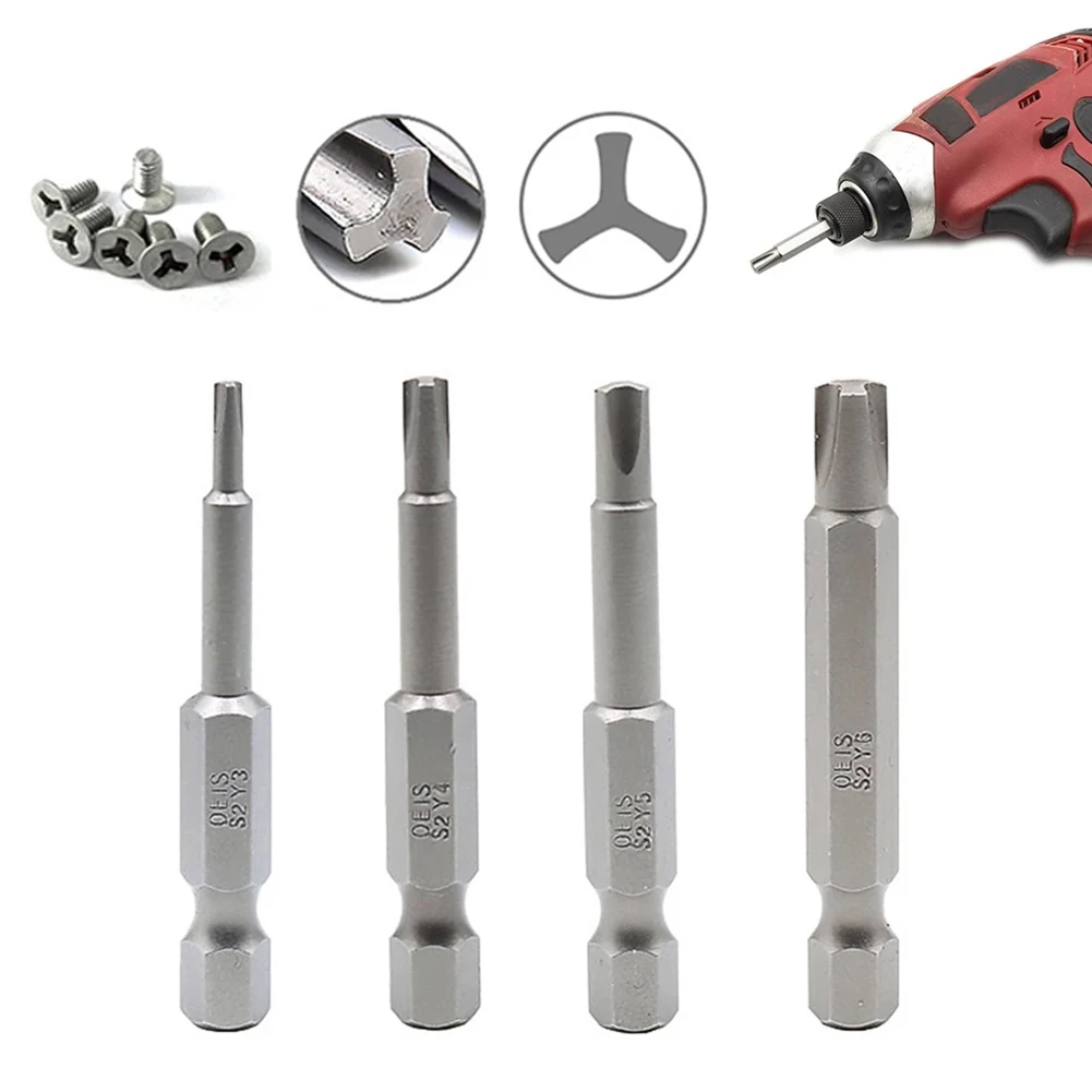 4pc 50mm Y3 Y4 Y5 Y6 Shaped Screwdriver Magnetic Hex Shank Bit For Electric Screwdrivers Drills Bicycle Repair Tools
4pc 50mm Y3 Y4 Y5 Y6 Shaped Screwdriver Magnetic Hex Shank Bit For Electric Screwdrivers Drills Bicycle Repair Tools