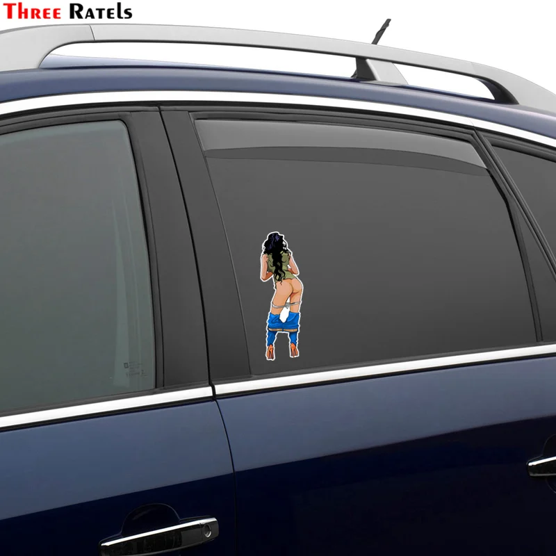 Three Ratels TRL585# 6.4x17cm Sexy Girl With The Lowered Panties And Jeans Rear Car Funny Stickers Decals
Three Ratels TRL585# 6.4x17cm Sexy Girl With The Lowered Panties And Jeans Rear Car Funny Stickers Decals