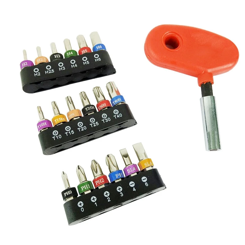 Micro-Screwdriver Bit Set With Reversible Drive Handle Phillips,Slotted Torx 1/4" Drive Multi Bits Set
Micro-Screwdriver Bit Set With Reversible Drive Handle Phillips,Slotted Torx 1/4" Drive Multi Bits Set