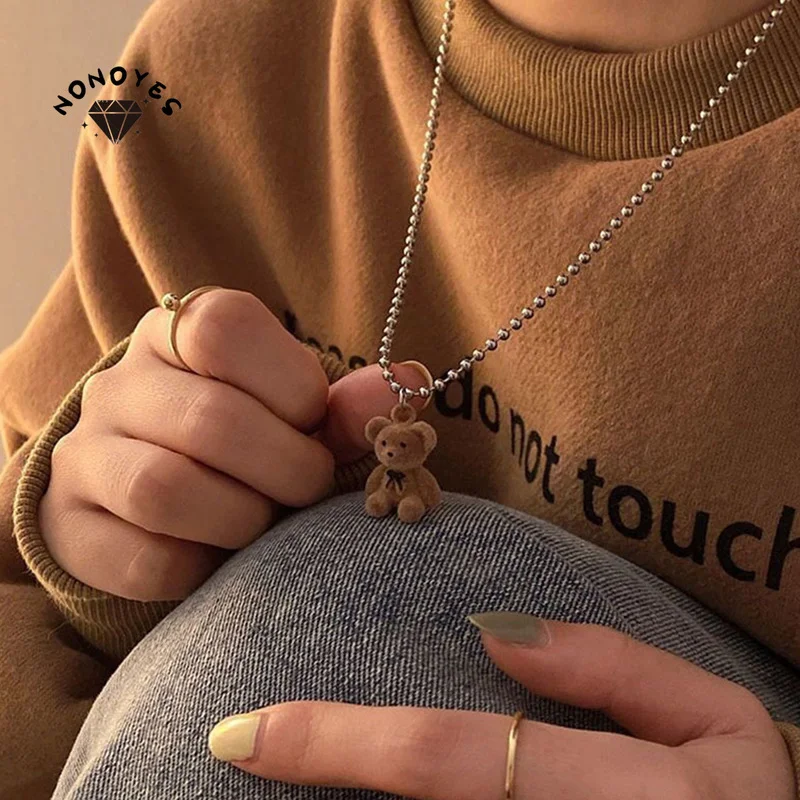 Nonoyes Lovely Plush Bear Doll Necklace Men's Women's Daily Wear Accessories Punk Popularity Party Jewelry Anniversary Gifts
Nonoyes Lovely Plush Bear Doll Necklace Men's Women's Daily Wear Accessories Punk Popularity Party Jewelry Anniversary Gifts