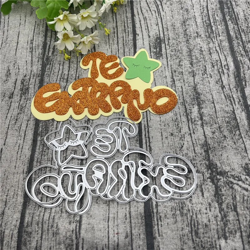 Spanish I want to pronounce Metal Cutting Dies Stencils for DIY Scrapbooking/photo album Decorative Embossing DIY Paper Cards
Spanish I want to pronounce Metal Cutting Dies Stencils for DIY Scrapbooking/photo album Decorative Embossing DIY Paper Cards
