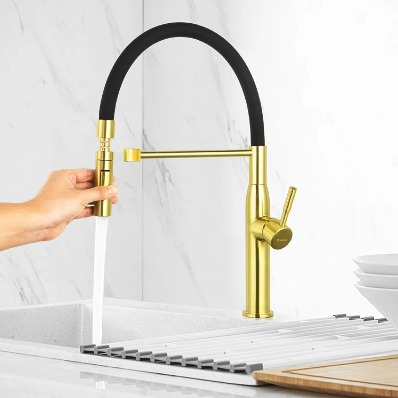 Brand New Kitchen Sink Faucet Tap High Quality Hot and Cold Mixer Faucet SUS Single Handle Material Golden Kitchen Sink Faucet
Brand New Kitchen Sink Faucet Tap High Quality Hot and Cold Mixer Faucet SUS Single Handle Material Golden Kitchen Sink Faucet