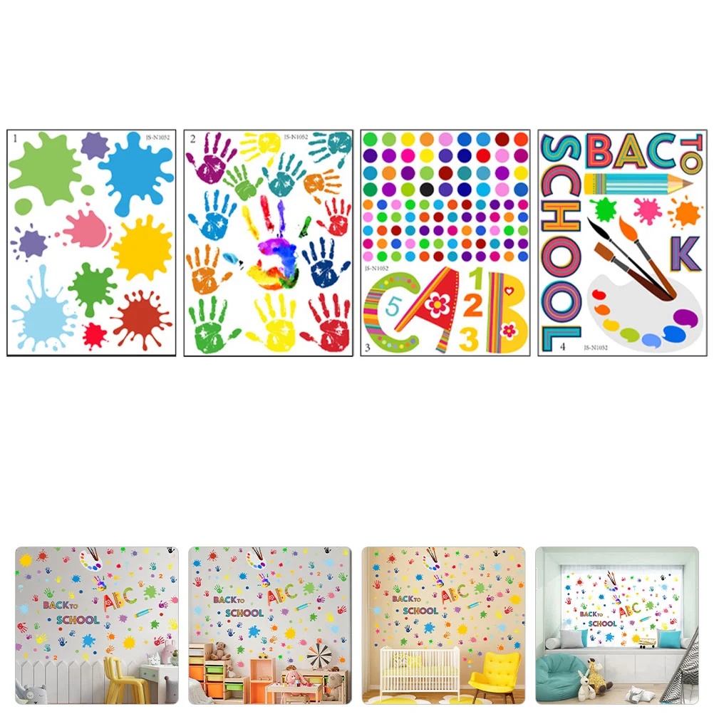 4 Sheets of Household Wall Stickers Self-adhesive Wall Decors Decorative Room Stickers
4 Sheets of Household Wall Stickers Self-adhesive Wall Decors Decorative Room Stickers