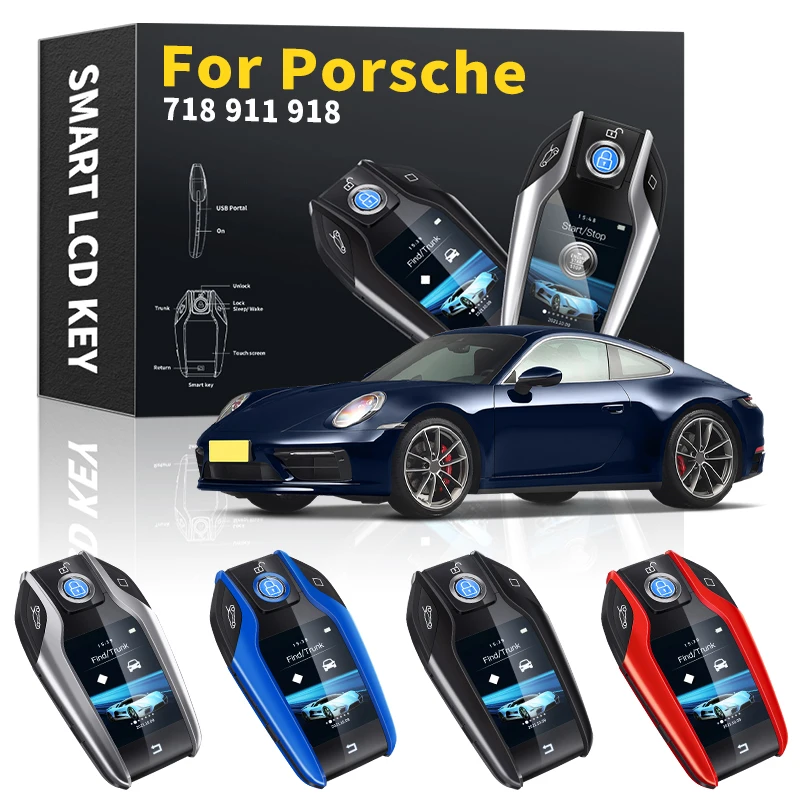 Модифицированный ключ для Porsche 718 911 918 автомобильный умный пульт дистанционного управления ключ ЖК-дисплей Умный брелок автомобильные аксе...
Модифицированный ключ для Porsche 718 911 918 автомобильный умный пульт дистанционного управления ключ ЖК-дисплей Умный брелок автомобильные аксе...