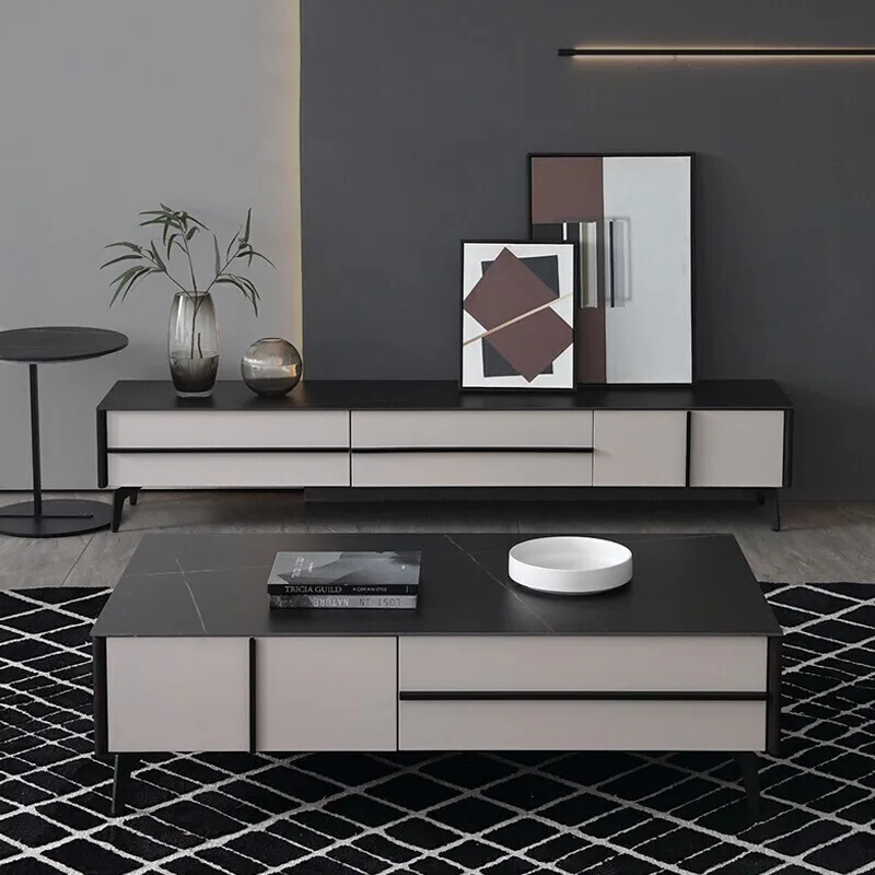 Italian light luxury rock plate tea table TV cabinet combination size house type Nordic simple living room household tea table
Italian light luxury rock plate tea table TV cabinet combination size house type Nordic simple living room household tea table