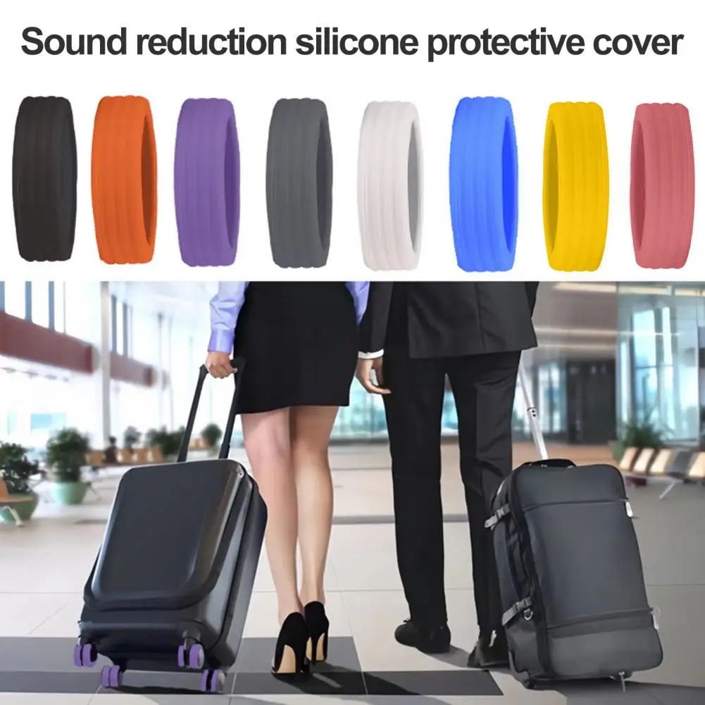 Luggage Wheel Covers Silicone Suitcase Wheels Protector Colorful Sound Reduction Shock Absorption Luggage Accessories
Luggage Wheel Covers Silicone Suitcase Wheels Protector Colorful Sound Reduction Shock Absorption Luggage Accessories