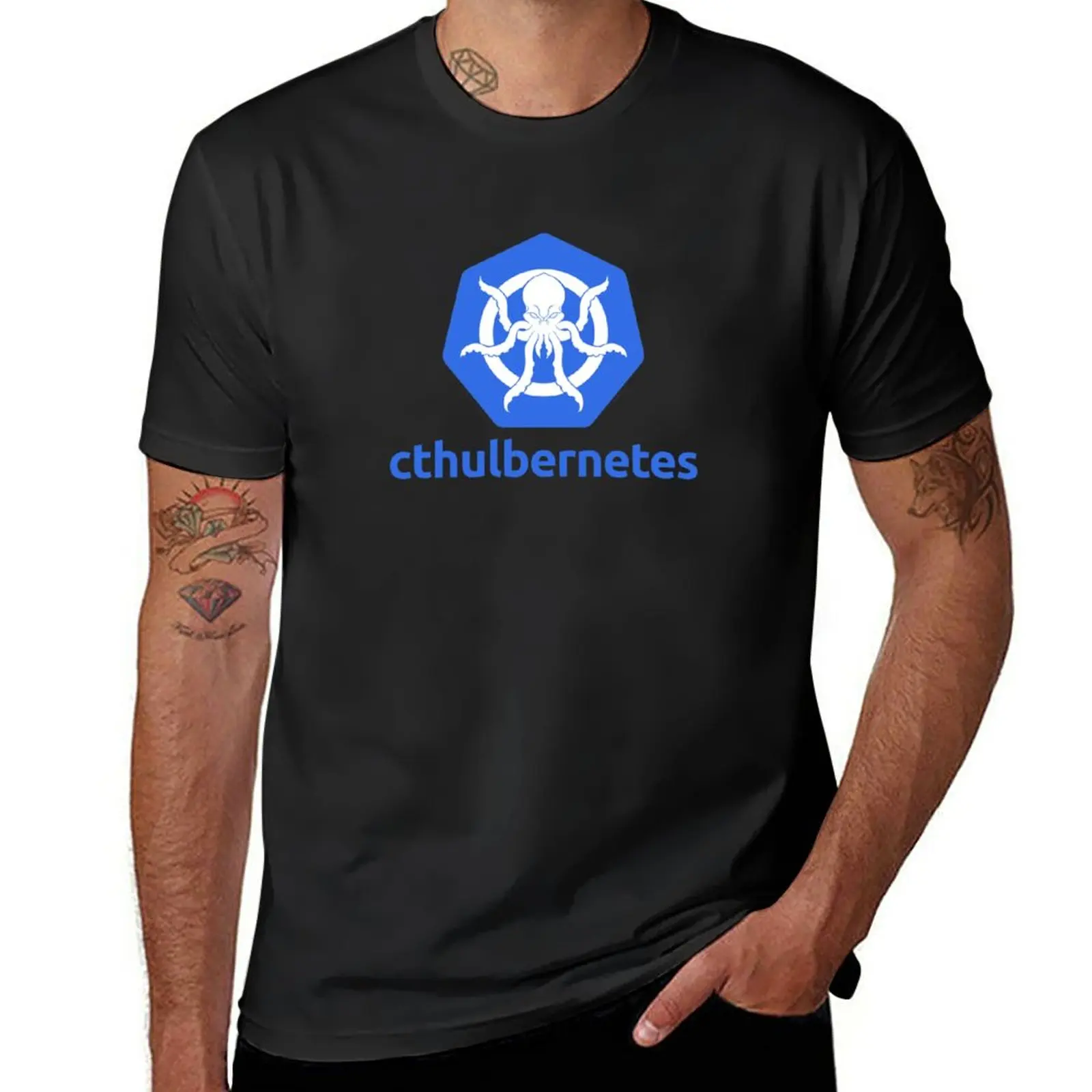 Новинка футболка Cthulbernetes - Kubernetes but more eldritch аниме винтажная одежда футболки