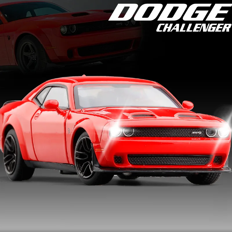 32 Scale Dodge Challenger SRT Alloy Sport Model Car Diecast Vehicles With Sound & Light Collection Kids Toy Gift V283
32 Scale Dodge Challenger SRT Alloy Sport Model Car Diecast Vehicles With Sound & Light Collection Kids Toy Gift V283