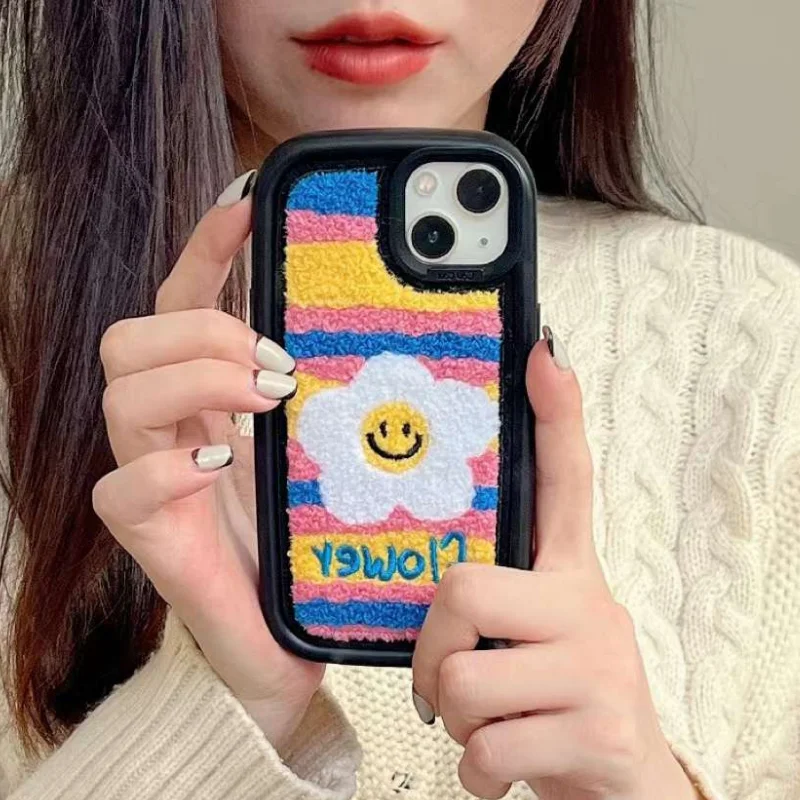 13 Pro Case Cute Rainbow Sunflower Ambroidered Towel Fur Floral Cover for iPhone 14 Pro Max 12 11 14 Plus Lovely Rabbit Cases
13 Pro Case Cute Rainbow Sunflower Ambroidered Towel Fur Floral Cover for iPhone 14 Pro Max 12 11 14 Plus Lovely Rabbit Cases