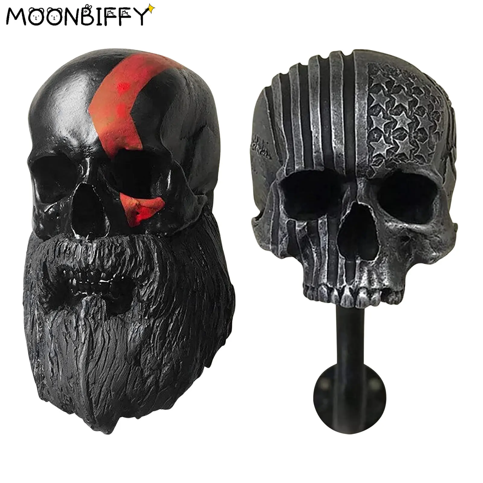 Motorcycle Helmet Holder Skull Bone Beard Ghost Hat Key Stand Hanger Father's Day Birthday Gift Rack Wall Mounted Hook Cool
Motorcycle Helmet Holder Skull Bone Beard Ghost Hat Key Stand Hanger Father's Day Birthday Gift Rack Wall Mounted Hook Cool