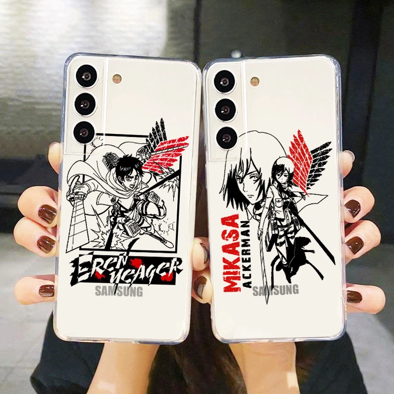 Hot Anime Attack on Titan Phone Case For Samsung S23 S22 S21 S20 FE Ultra Pro Lite S10 5G S10E M52 Plus Transparent Cover
Hot Anime Attack on Titan Phone Case For Samsung S23 S22 S21 S20 FE Ultra Pro Lite S10 5G S10E M52 Plus Transparent Cover