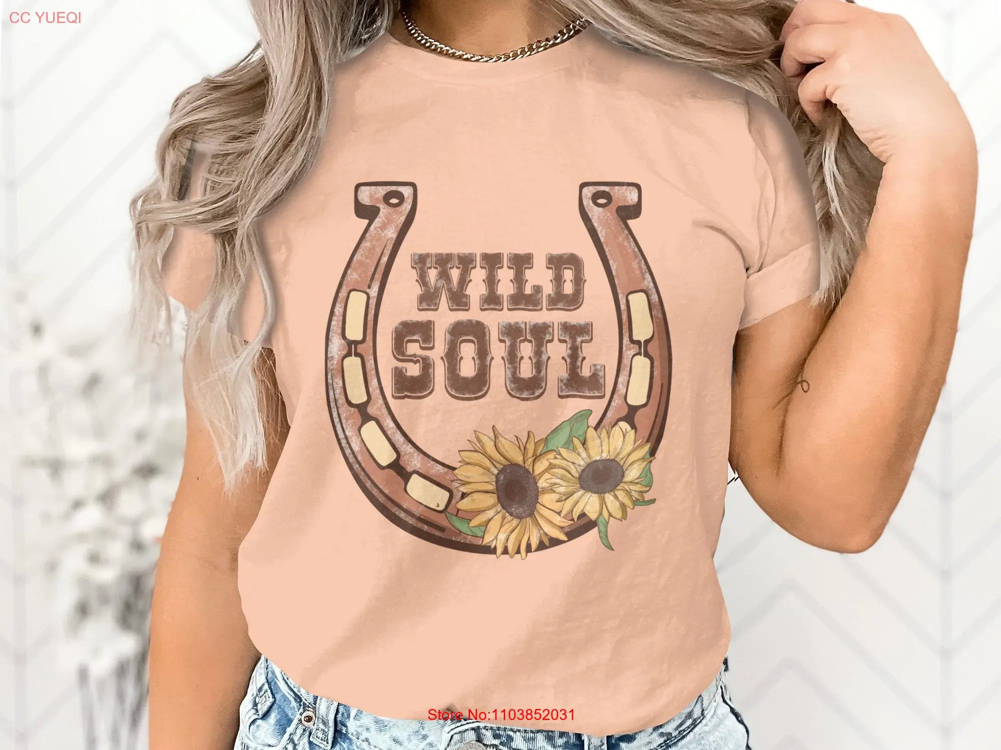 Футболка с подсолнухом в деревенском стиле винтажная футболка кантри Wild Soul