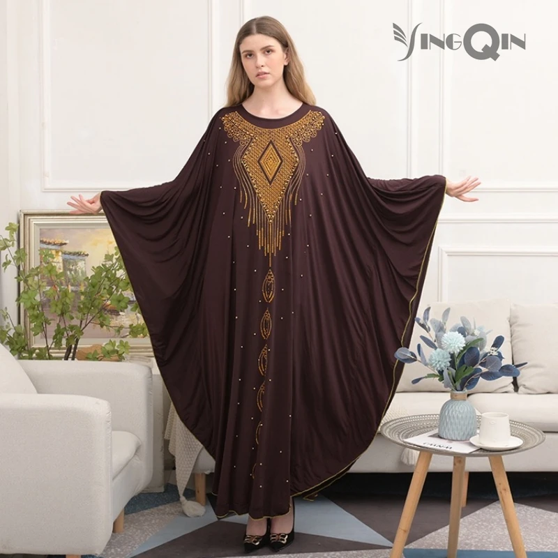 

Abaya Muslim Dress Dubai Luxury Women Clothing Turkey Arab Kaftan African Satin Islam Robes Jilbab Freeshipping Summer 2023