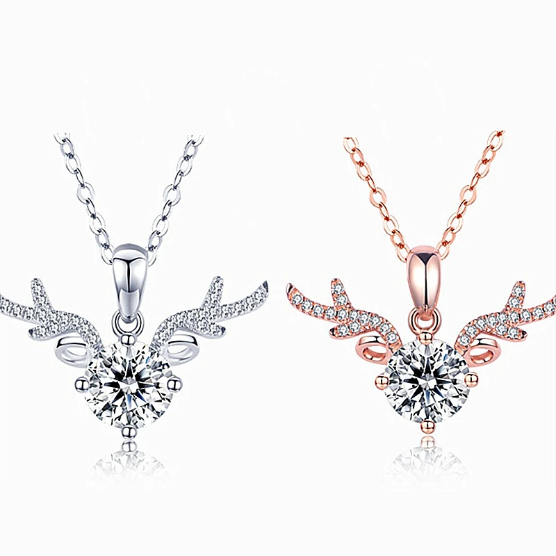 Top Quality RoseGold Color Women Necklace Luxury Cute Zircon Deer Pendant Necklaces For Women Anniversary Party Jewelry Gifts
Top Quality RoseGold Color Women Necklace Luxury Cute Zircon Deer Pendant Necklaces For Women Anniversary Party Jewelry Gifts