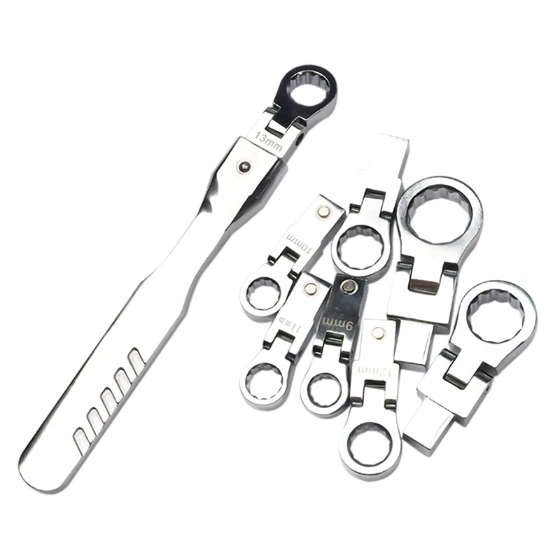 9Pcs Portable Ratchet Wrench Interchangeable Head Ratchet Wrench 72 Gear Ratchet Wrench Car Repair Wrench
9Pcs Portable Ratchet Wrench Interchangeable Head Ratchet Wrench 72 Gear Ratchet Wrench Car Repair Wrench