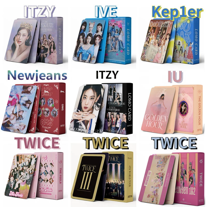 Kpop TWICE ITZY IU IVE GIDLE Kep1er Photocards 2022 New Album Lomo Cards Formula of Love Girls Postcards Photo Print Fans Gift
Kpop TWICE ITZY IU IVE GIDLE Kep1er Photocards 2022 New Album Lomo Cards Formula of Love Girls Postcards Photo Print Fans Gift