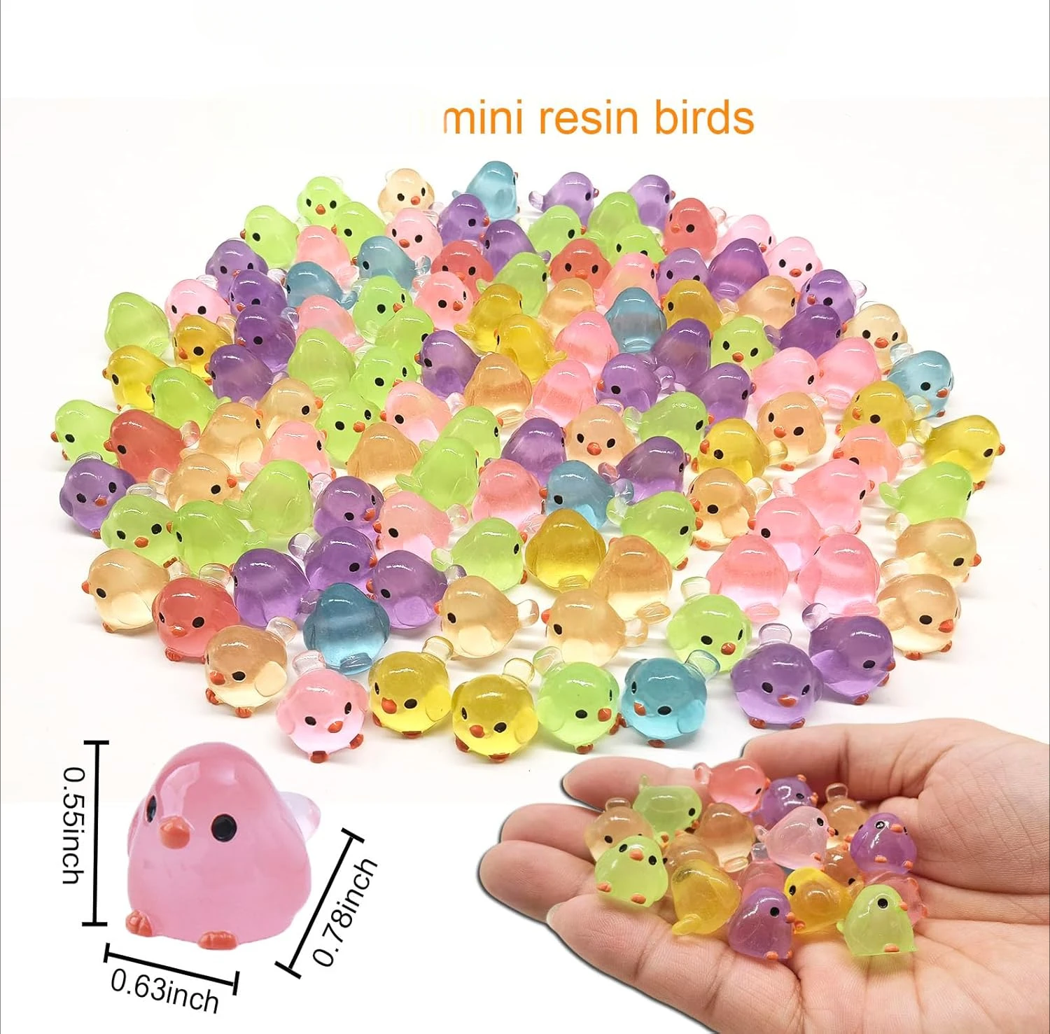 Мини-птицы из смолы 20 шт.
Мини-птицы из смолы 20 шт.