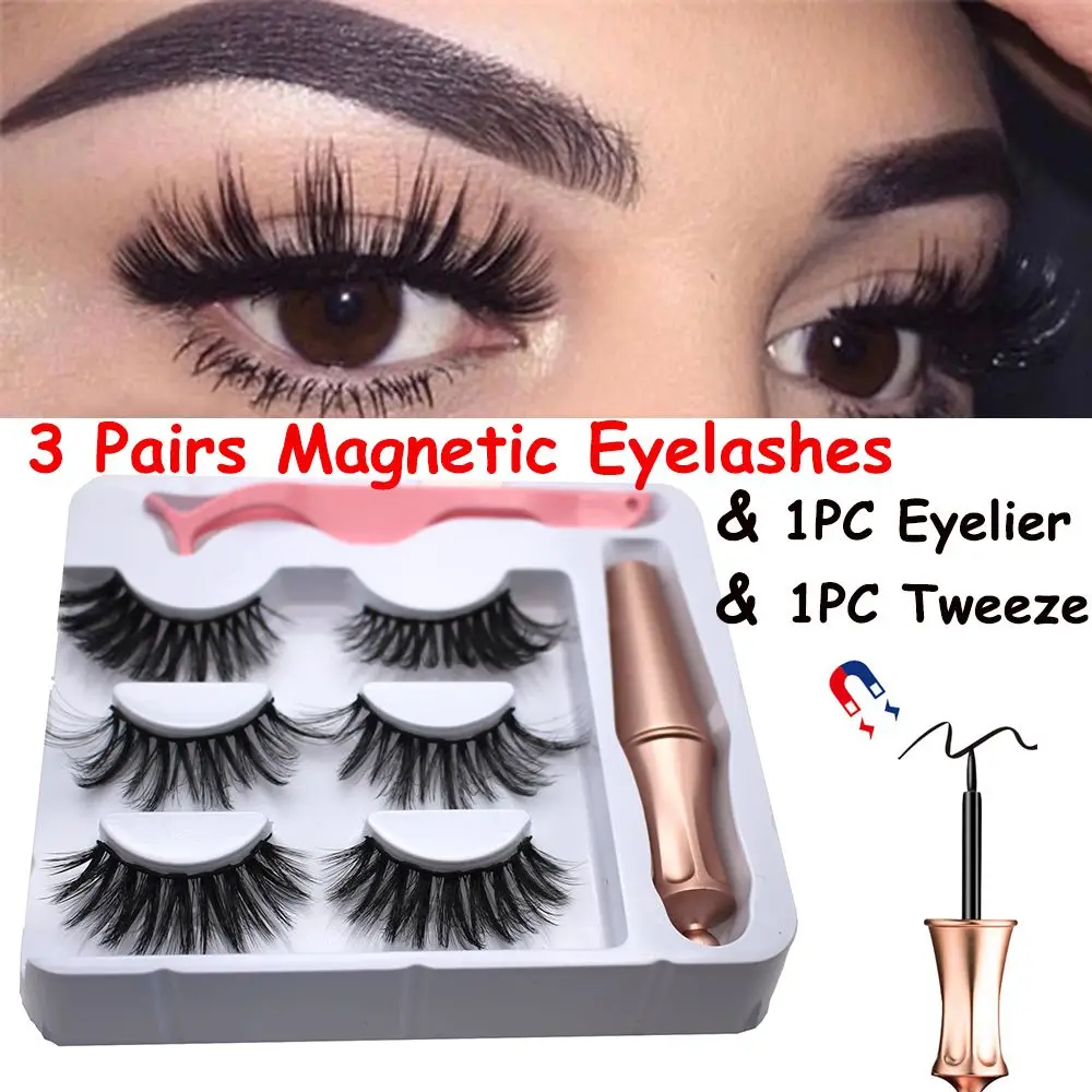 5 Magnets Lash Long-lasting Waterproof With 1 PcTweezer Eye Lash Extension 3 Pairs Magnetic Eyelashes Magnetic Eyeliner
5 Magnets Lash Long-lasting Waterproof With 1 PcTweezer Eye Lash Extension 3 Pairs Magnetic Eyelashes Magnetic Eyeliner