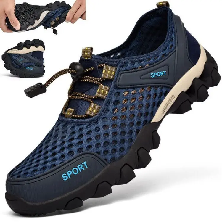 Men's Summer Hollow Out Casual Sneaker Man Mesh Shoes Breathable Wading Man Casual Sandals Shoes Men's Sports Leisure Flat Shoes
Men's Summer Hollow Out Casual Sneaker Man Mesh Shoes Breathable Wading Man Casual Sandals Shoes Men's Sports Leisure Flat Shoes
