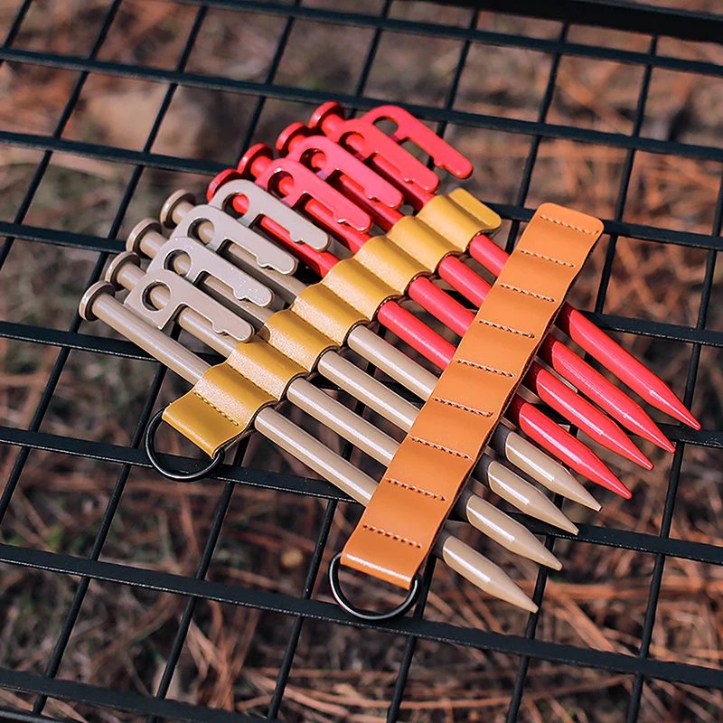 Outdoor Leather Spike ChainPortable Hangable 8 Hole Spike Storage BagCamping AccessoriesCamping Spikes Spike Storage Chain
Outdoor Leather Spike ChainPortable Hangable 8 Hole Spike Storage BagCamping AccessoriesCamping Spikes Spike Storage Chain