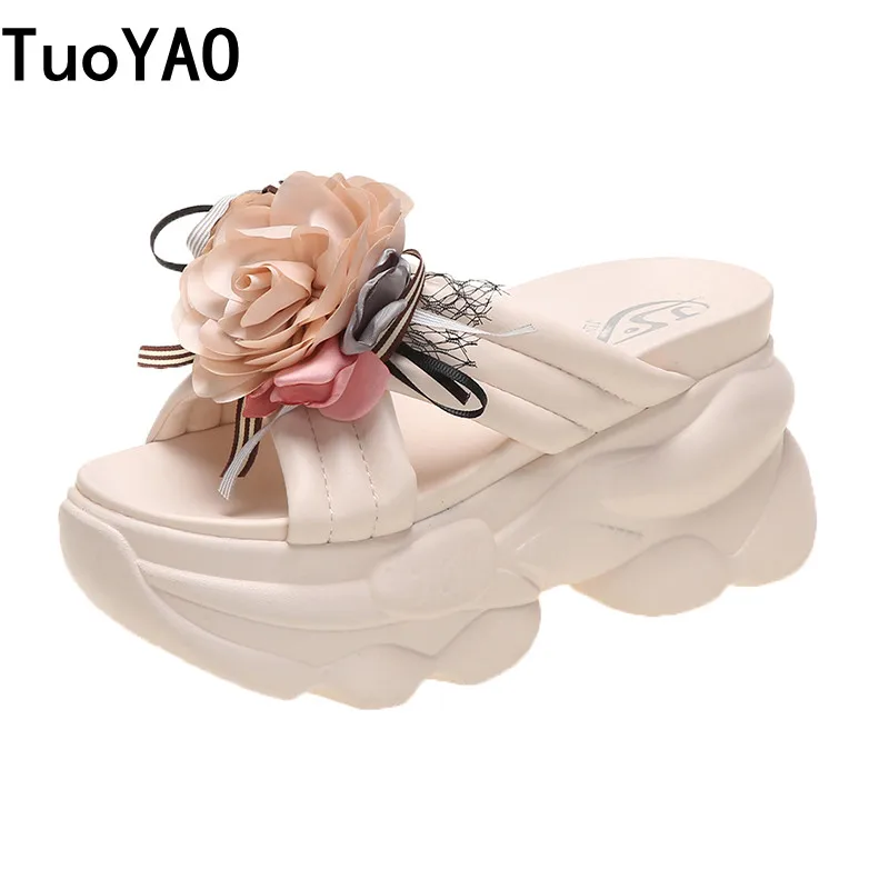 Summer Women Slippers Flip-Flops Beach Shoes 2022 Ladies Middle Wedge Heels Shoes Woman Platform Slippers Flower Outside Sandals
Summer Women Slippers Flip-Flops Beach Shoes 2022 Ladies Middle Wedge Heels Shoes Woman Platform Slippers Flower Outside Sandals
