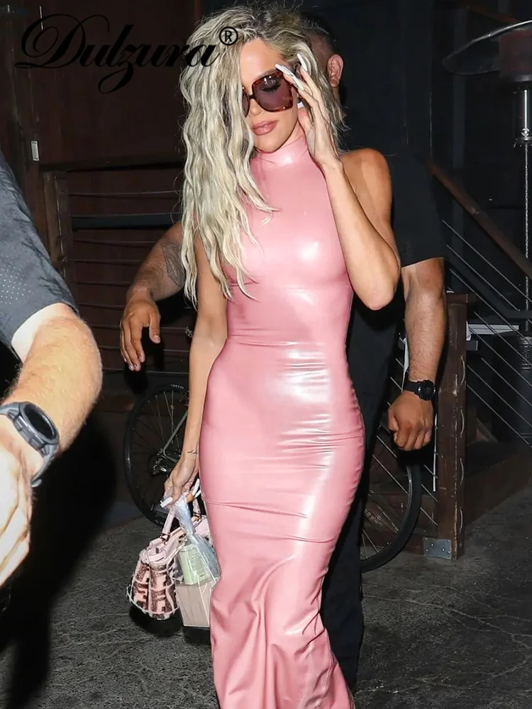 Dulzura, летние сексуальные платья из искусственной кожи на молнии, Y2K, без рукавов, с Боковым Разрезом, облегающие макси платья для женщин, 2022, н... 
Dulzura, летние сексуальные платья из искусственной кожи на молнии, Y2K, без рукавов, с Боковым Разрезом, облегающие макси платья для женщин, 2022, н...