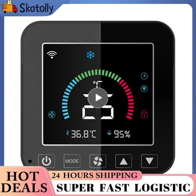 Wifi Voice Control Intelligent Linkaged Indoor Temperature And Humidity Sensor Lcd Screen Display Smart Thermostat Tuya
Wifi Voice Control Intelligent Linkaged Indoor Temperature And Humidity Sensor Lcd Screen Display Smart Thermostat Tuya