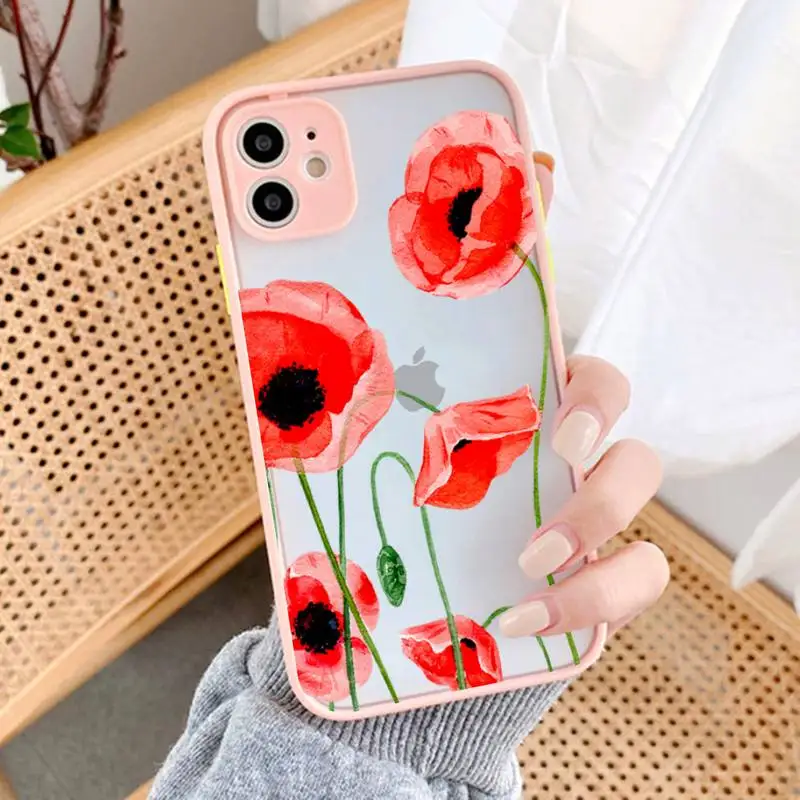 Red poppies tulip rose Phone Case for iPhone 14 X XR XS 7 8 Plus 11 12 13 pro MAX 13mini Translucent Matte Case
Red poppies tulip rose Phone Case for iPhone 14 X XR XS 7 8 Plus 11 12 13 pro MAX 13mini Translucent Matte Case