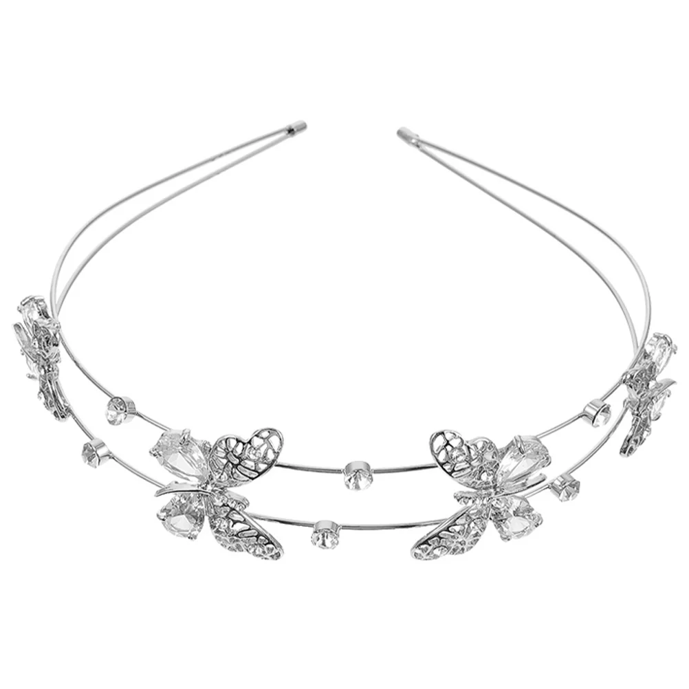 Bride Butterflies Hairband Headband Black Wedding Decorations Rhinestone Headpiece
Bride Butterflies Hairband Headband Black Wedding Decorations Rhinestone Headpiece