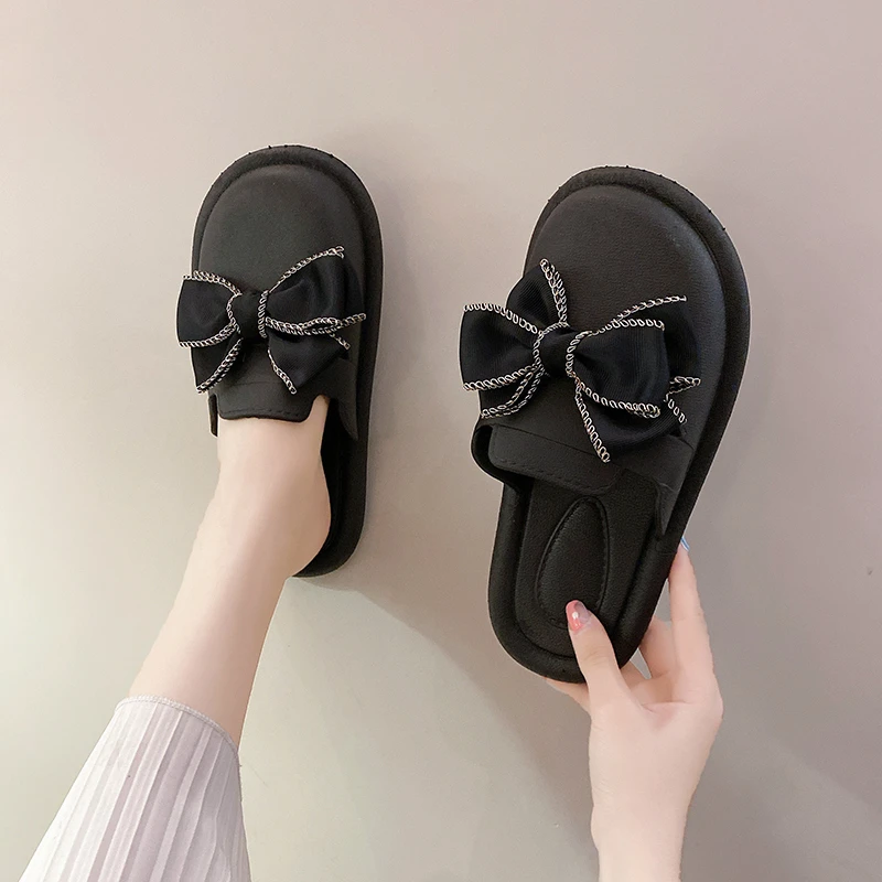 2022 Baotou New Color Matching Half Slippers Women Summer Outer Wear Ins Trendy Fashion Bow Flat Comfortable Women's Shoes
2022 Baotou New Color Matching Half Slippers Women Summer Outer Wear Ins Trendy Fashion Bow Flat Comfortable Women's Shoes
