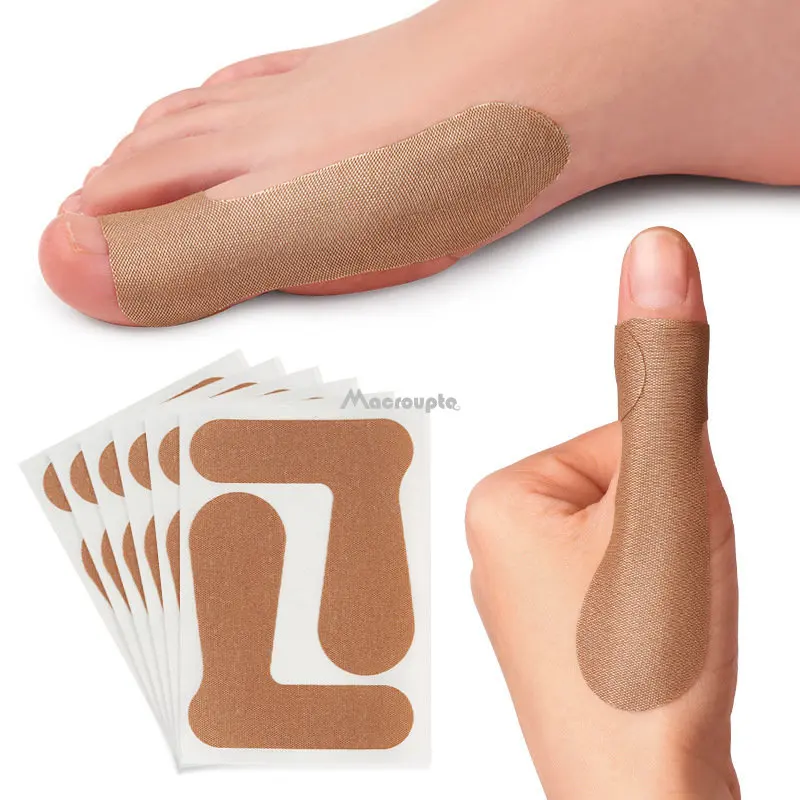 

10/20 Pc Hand Wrist Tendon Sheath Patches For Thumb Finger Protector Brace Big Toe Hallux Valgus Corrector Orthotics Pain Relief