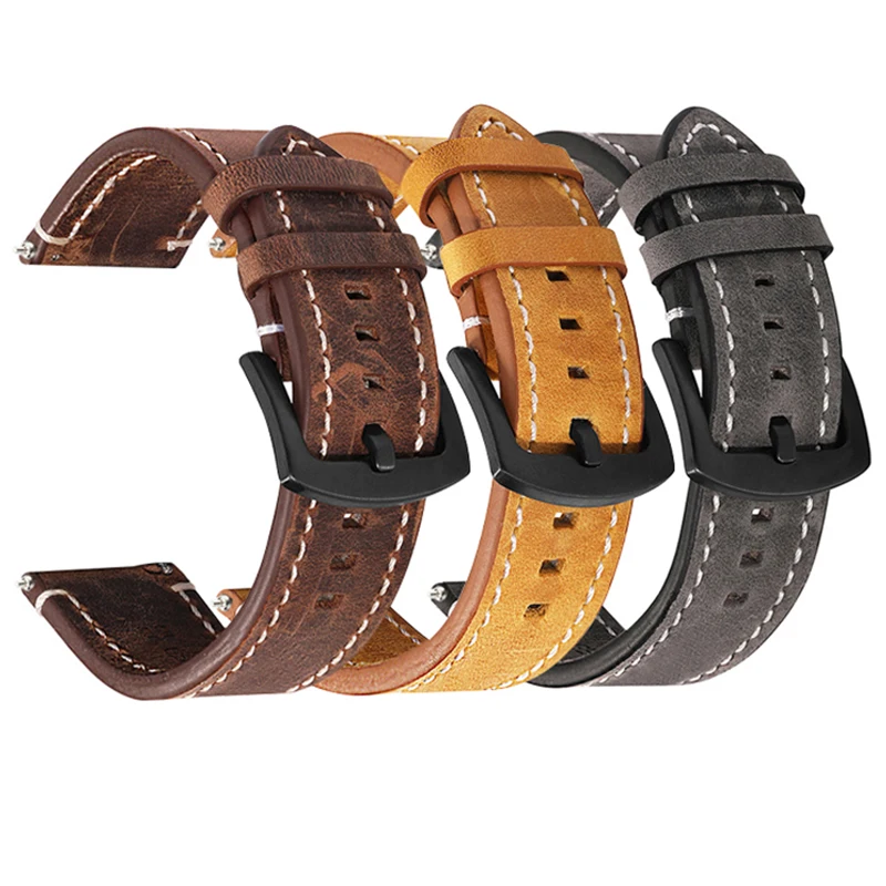 Leather Watch Band Straps Quick Release Wristband 18mm 20mm 22mm 24mm Vintage Calfskin Watch Strap For Amazfit GTS 2 Mini
Leather Watch Band Straps Quick Release Wristband 18mm 20mm 22mm 24mm Vintage Calfskin Watch Strap For Amazfit GTS 2 Mini