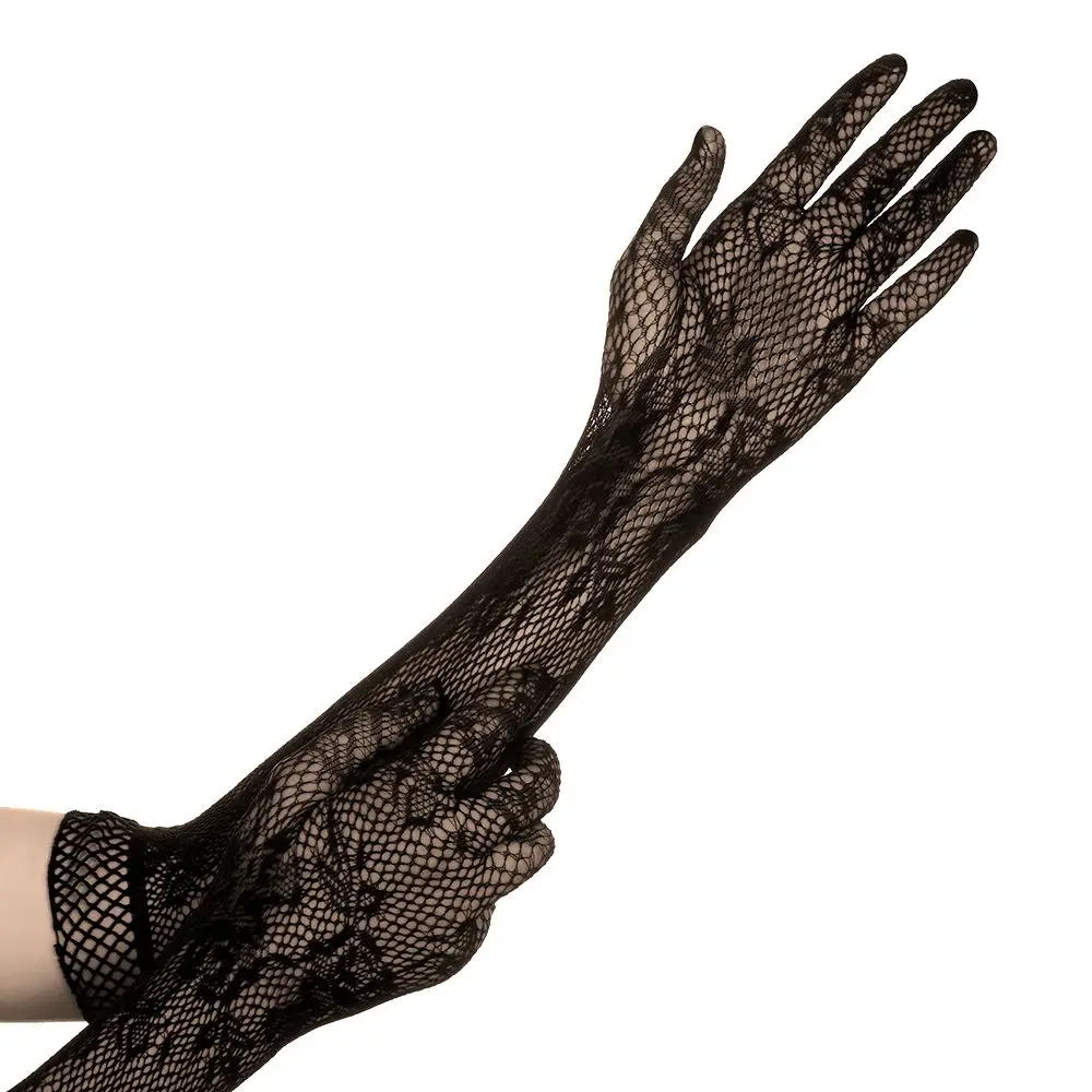 Ladies Sexy Mesh Stretchy Floral Bride Long Lace Gloves Gothic Steampunk Fancy Dress Xmas
Ladies Sexy Mesh Stretchy Floral Bride Long Lace Gloves Gothic Steampunk Fancy Dress Xmas
