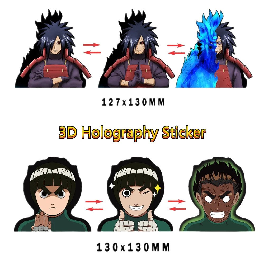3D Lenticular Motion Holography Stickers Anime Action Pattern Collection Waterproof Car Decor BLEACH Naruto Uchiha Madara Gift
3D Lenticular Motion Holography Stickers Anime Action Pattern Collection Waterproof Car Decor BLEACH Naruto Uchiha Madara Gift