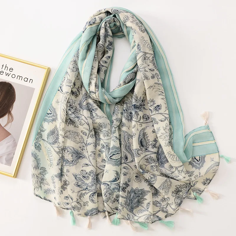 Cotton Scarves and Wraps Muslim Hijab Bandana Women Long Shawl Linen Shawl Foulards Print Floral Viscose Scarf 180*90cm
Cotton Scarves and Wraps Muslim Hijab Bandana Women Long Shawl Linen Shawl Foulards Print Floral Viscose Scarf 180*90cm