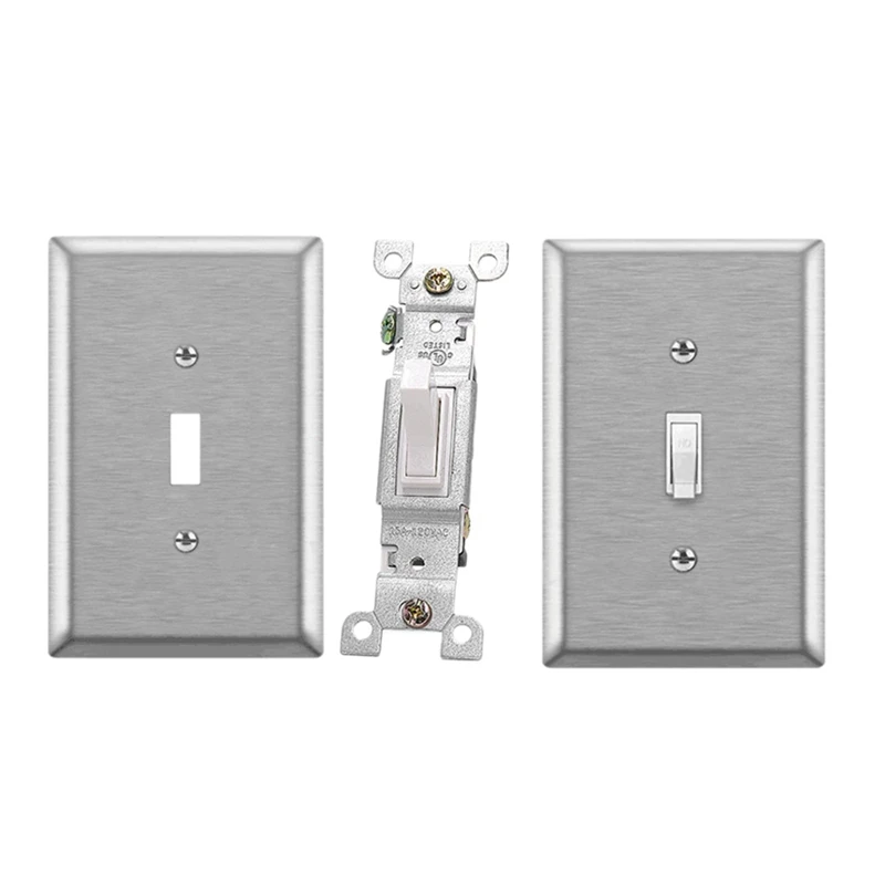 Toggle Light Switch 3 Way 15 Amp 120/277V Toggle Frame AC Silent Switch Residential And Commercial Grade(3 Piece Set)
Toggle Light Switch 3 Way 15 Amp 120/277V Toggle Frame AC Silent Switch Residential And Commercial Grade(3 Piece Set)