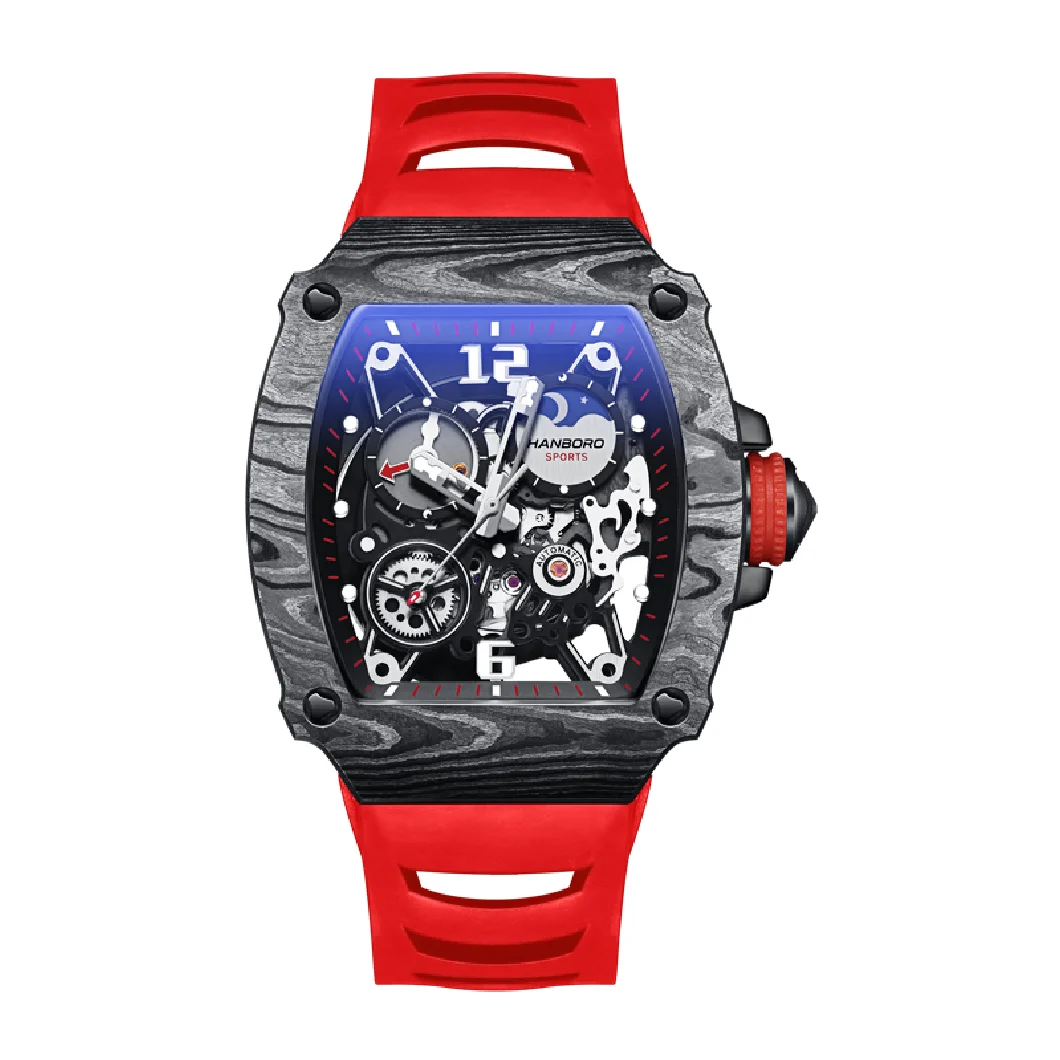 HANBORO full automatic carbon fiber wine barrel machinery men's watch fashion waterproof hollow luminous men's Watch
HANBORO full automatic carbon fiber wine barrel machinery men's watch fashion waterproof hollow luminous men's Watch