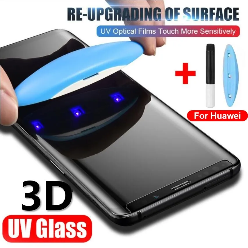 UV Tempered Glass For For Huawei P50 P30 Pro P40 Pro Plus Full Glue Nano Liquid Protective Film For HUAWEI Mate 20 30 P50 Pro
UV Tempered Glass For For Huawei P50 P30 Pro P40 Pro Plus Full Glue Nano Liquid Protective Film For HUAWEI Mate 20 30 P50 Pro