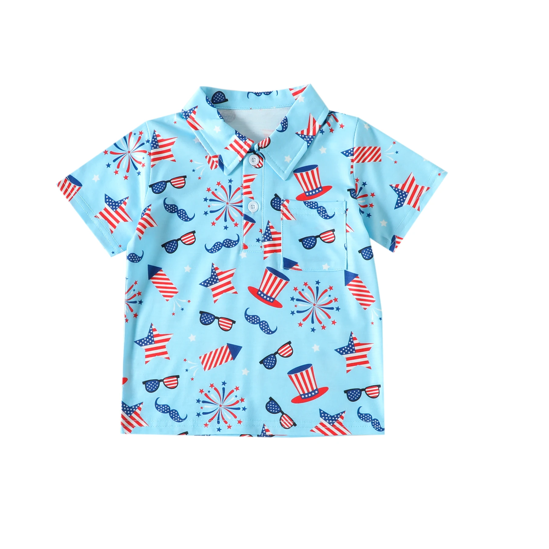 Independence Day July 4th Summer Boutique Boys Clothing Blue Short Sleeve Shirt Striped Sunglasses Cup Printing
Independence Day July 4th Summer Boutique Boys Clothing Blue Short Sleeve Shirt Striped Sunglasses Cup Printing