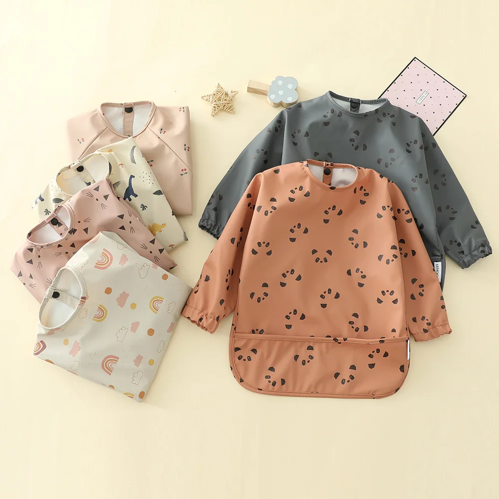 Waterproof Long Sleeve Baby Bibs Infant Eating Bib with Pocket Children Drawing Machine Washable Apron Kid Burp Cloth Baby Stuff
Waterproof Long Sleeve Baby Bibs Infant Eating Bib with Pocket Children Drawing Machine Washable Apron Kid Burp Cloth Baby Stuff