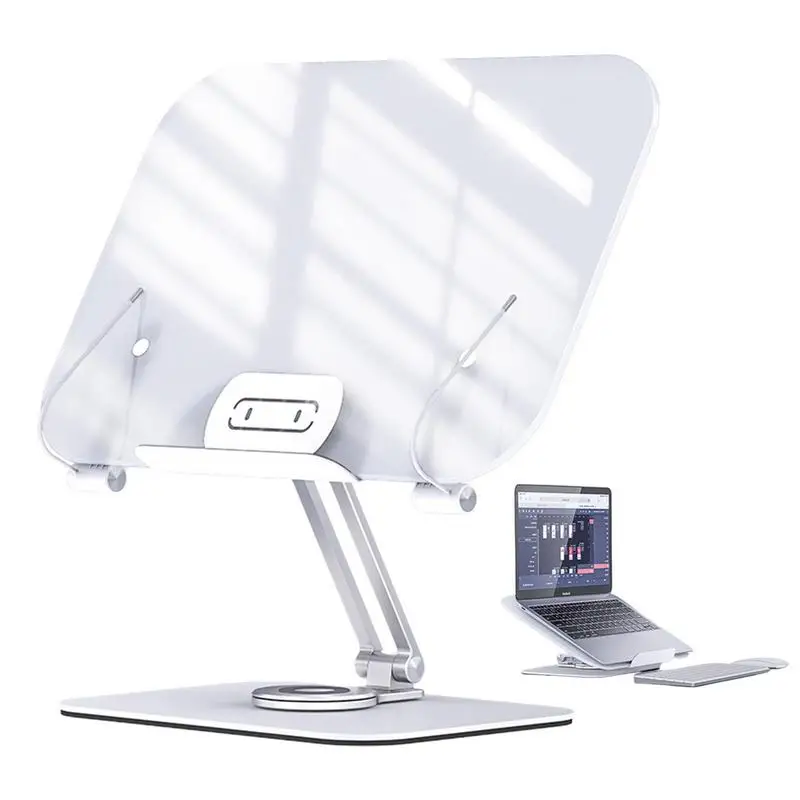 Adjustable Book Stand Recipe Book Holder Rotatable Book Support With 360 Aluminum Alloy Turntable Portable Solid For Textbooks
Adjustable Book Stand Recipe Book Holder Rotatable Book Support With 360 Aluminum Alloy Turntable Portable Solid For Textbooks