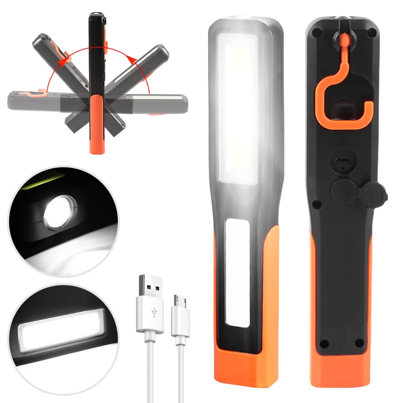 LED COB Flashlight Working Lamp Portable Lantern Built-in Battery Torch 3 Modes Emergency Light USB Recharging Lanterna
LED COB Flashlight Working Lamp Portable Lantern Built-in Battery Torch 3 Modes Emergency Light USB Recharging Lanterna
