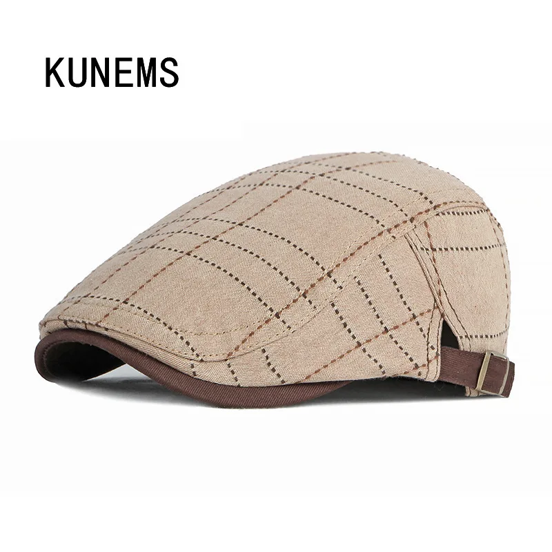 KUNEMS Fashion Vintage Newsboy Hat Personalized Stitches Beret Boina Cotton Hat for Man Adjustable Forward Caps Print Cap Gorras
KUNEMS Fashion Vintage Newsboy Hat Personalized Stitches Beret Boina Cotton Hat for Man Adjustable Forward Caps Print Cap Gorras