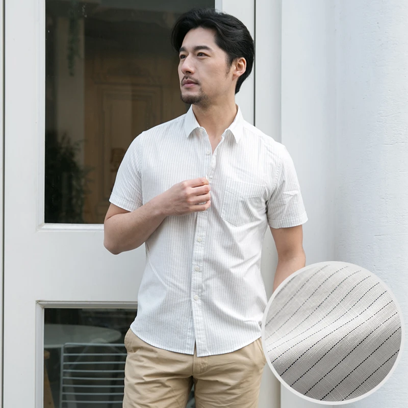 2019 New Arrival Summer Men Stripe Short Sleeved Youth Striped Single Breasted Casual Shirts 100%cotton Plus Size MLXL2XL-5XL6XL
2019 New Arrival Summer Men Stripe Short Sleeved Youth Striped Single Breasted Casual Shirts 100%cotton Plus Size MLXL2XL-5XL6XL